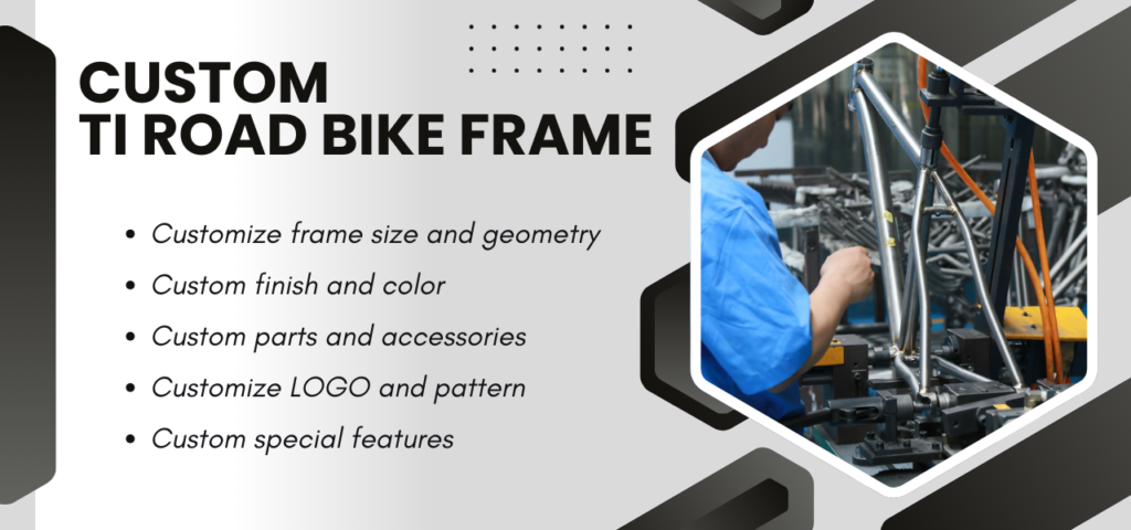 Custom ti road bike frame