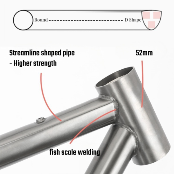 Titanium Gravel Bike Frame R-GRF-01-002